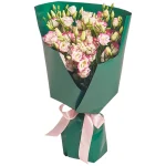 Букет из 11 бело-розовых эустом