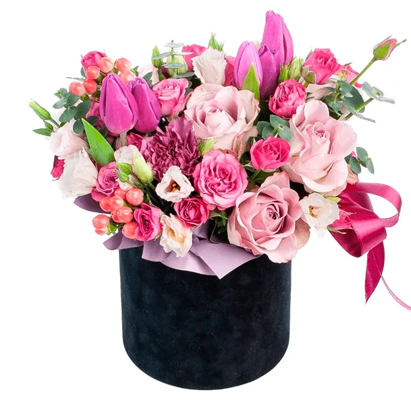 Цветы в коробке Сила притяжения